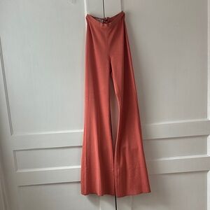 House of CB Peach Flare Pants NWT